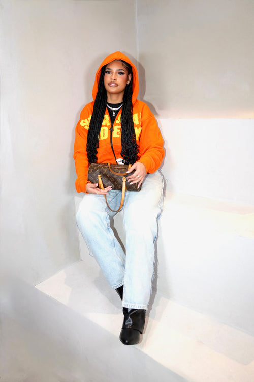 Orange superstar academy hoodie