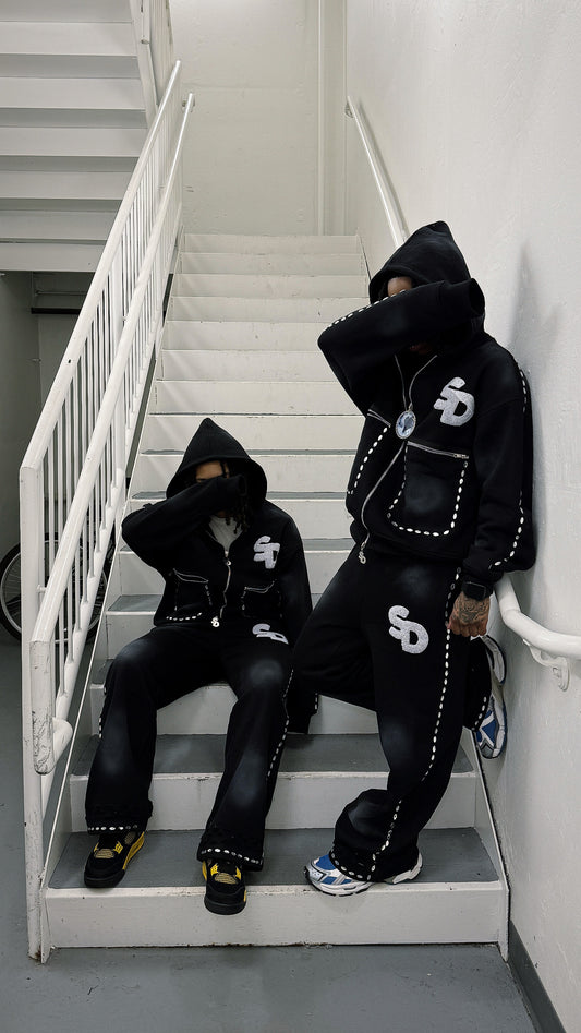 NURA KAVA X MWANGA NOIR SWEATPANTS