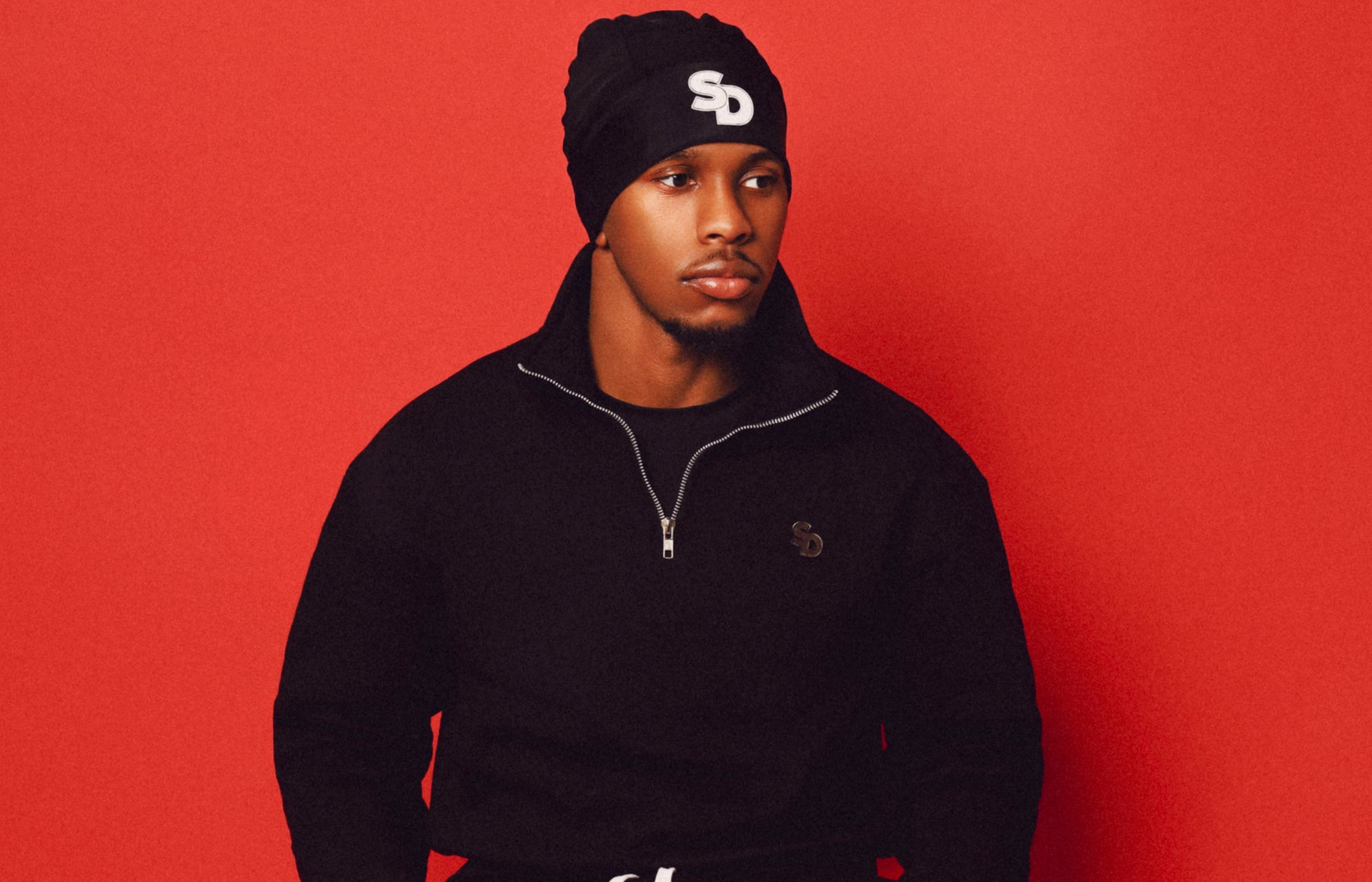 Sd quarter zip black