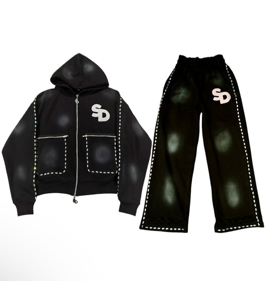 SD BLACK RHINESTONE SET