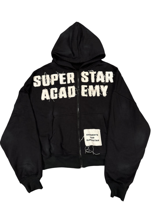 Black/white SUPERSTAR ACADEMY HOODIE