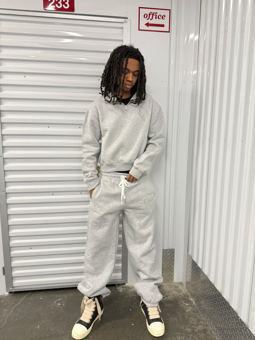 Sd Quarter zip set grey